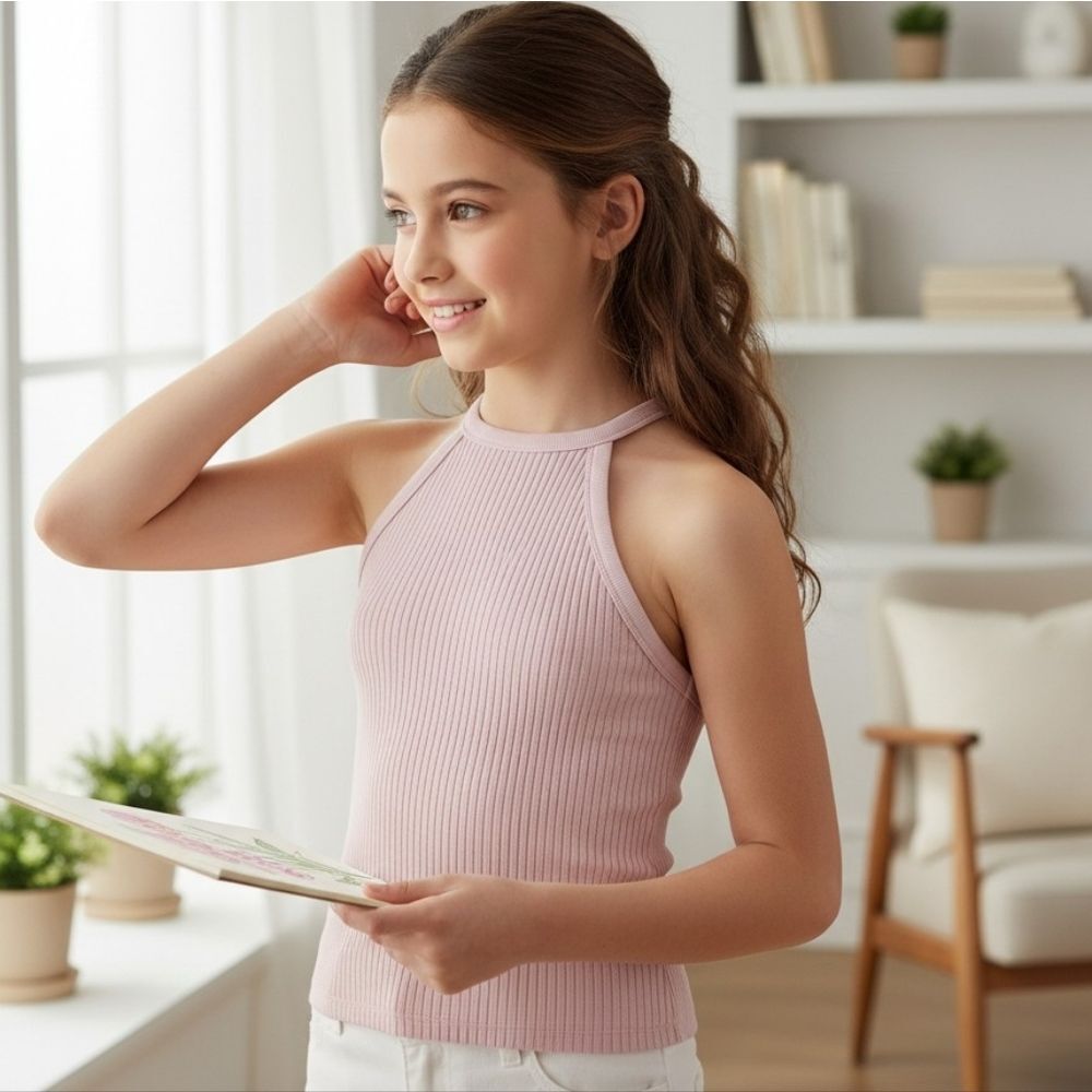 Zara Soft Pink Knit Top